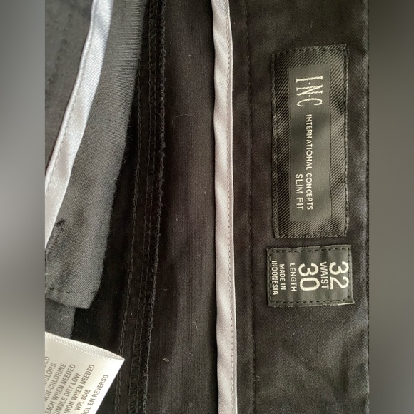 I.N.C. International Concepts Men’s Black Solid Suit Pants, Created for Macy's - Picture 3 of 3